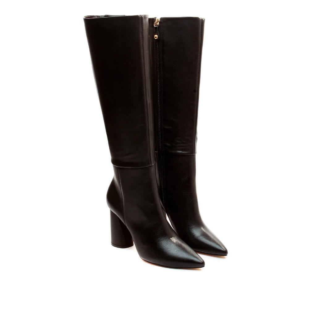 Bota Couro Preto Cano Longo Cecconello 1867009-5 Preto 5