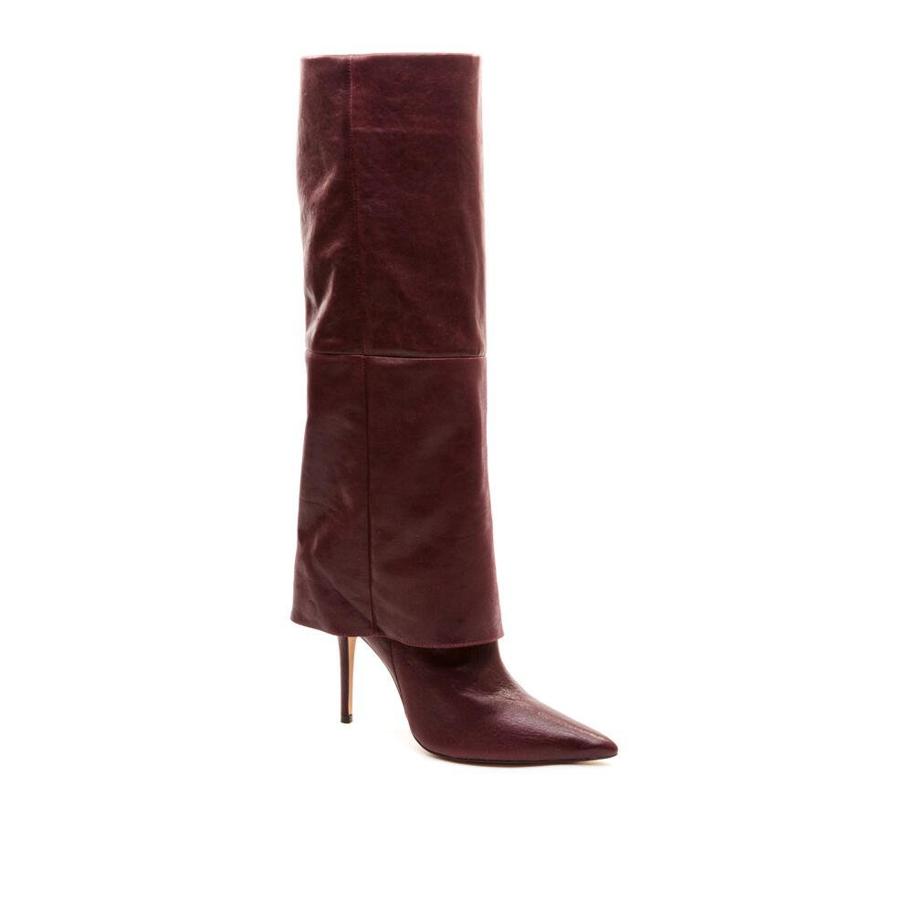 Bota Couro Bordô Cano Longo Cecconello 2624001-1 Bordô 2