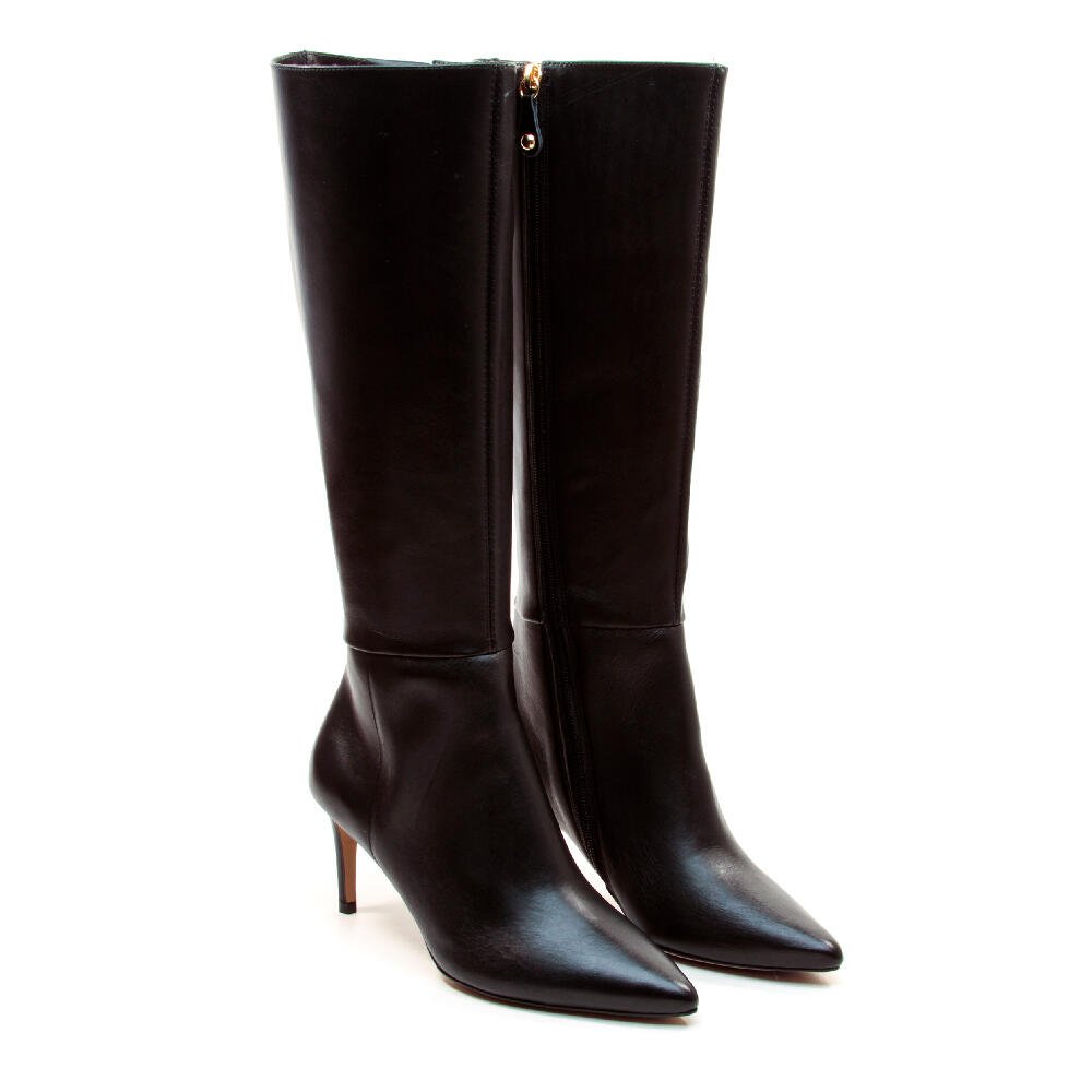 Bota Couro Preto Cano Longo Cecconello 1869015-15 Preto 4