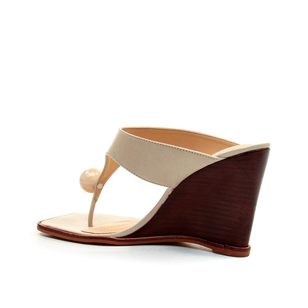 Tamanco Couro Off White Salto Alto Cecconello 2766001-3 Off White 4