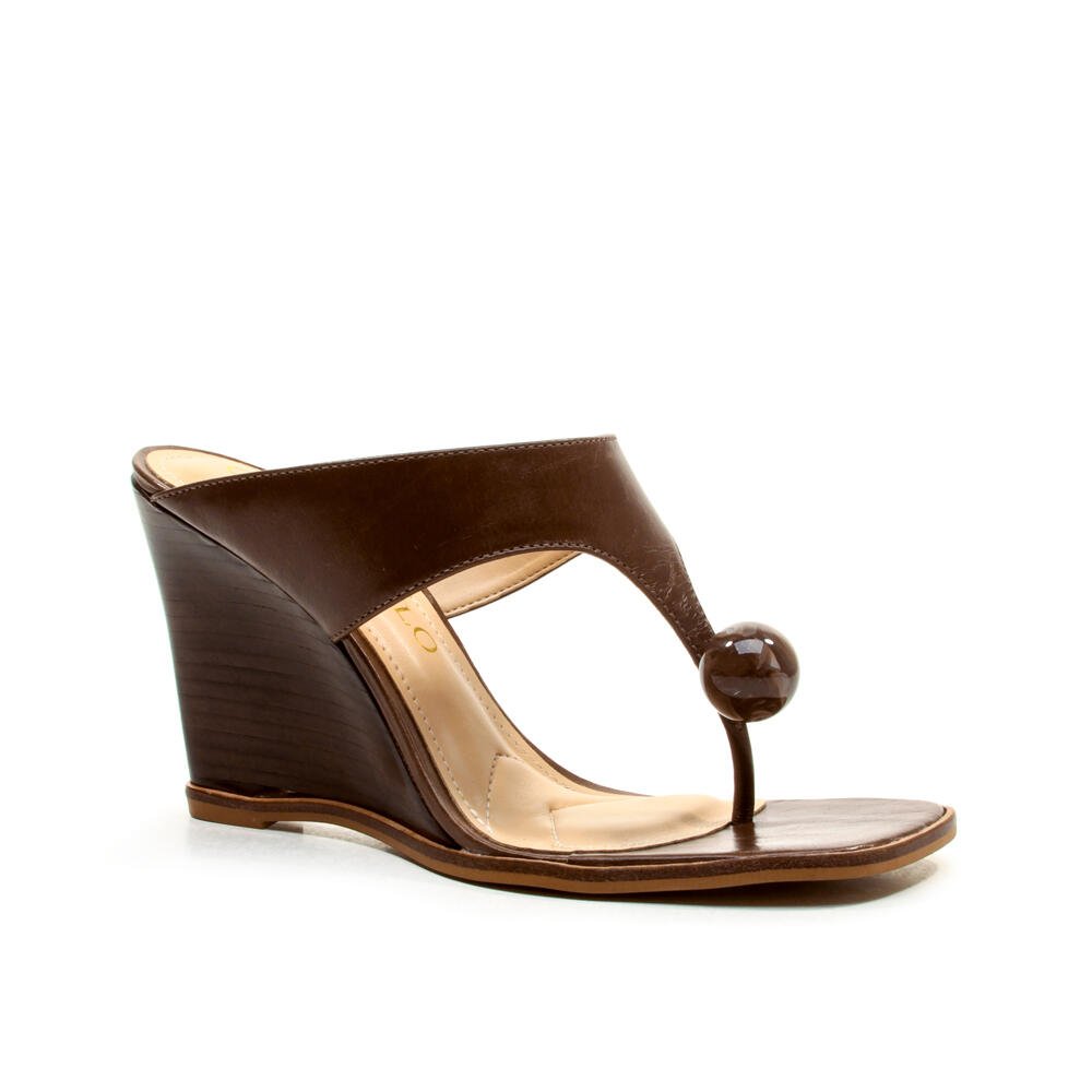 Tamanco Couro Marrom Salto Alto Cecconello 2766001-2 Marrom 3