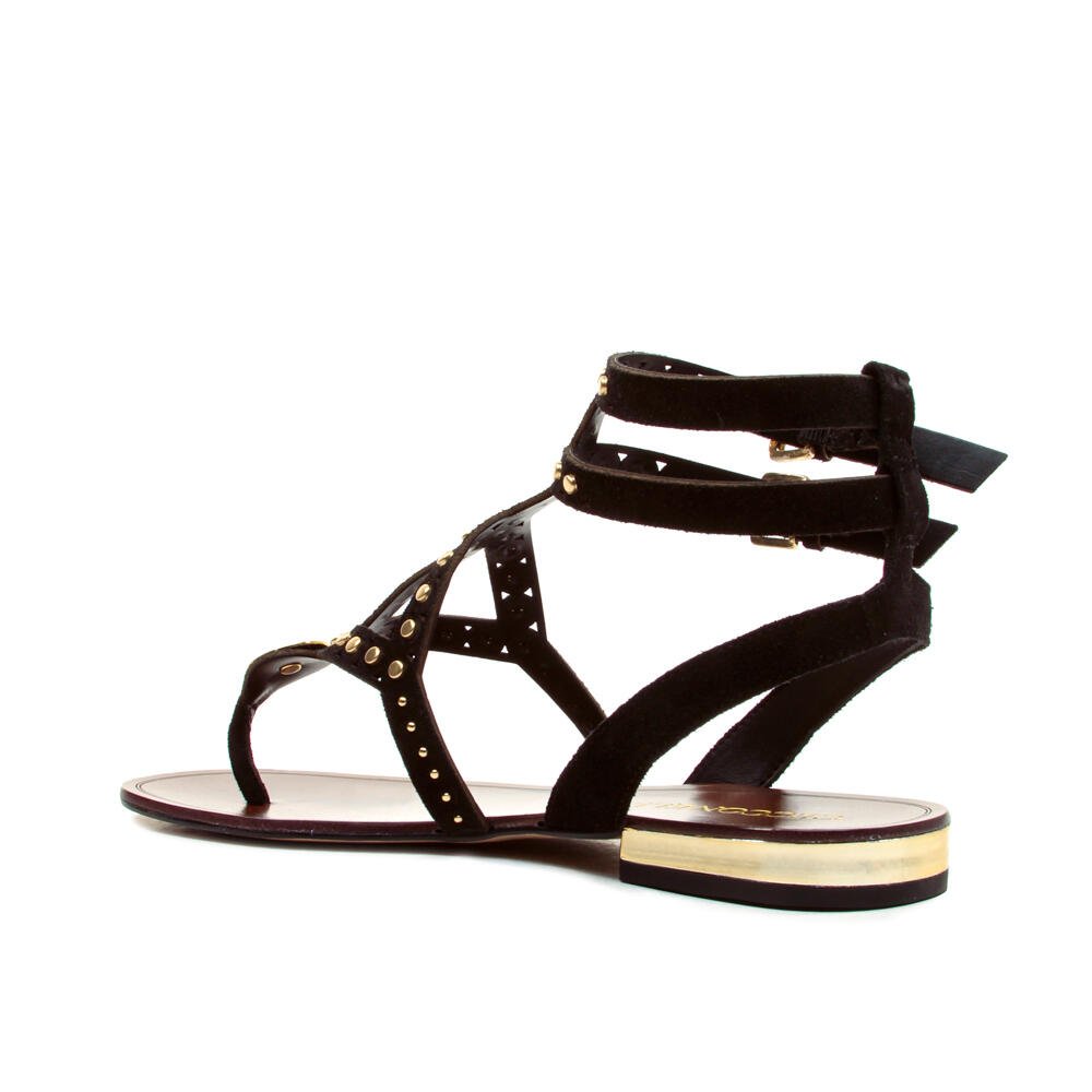 Rasteira Couro Preto Cecconello 2724007-3 Preto 4