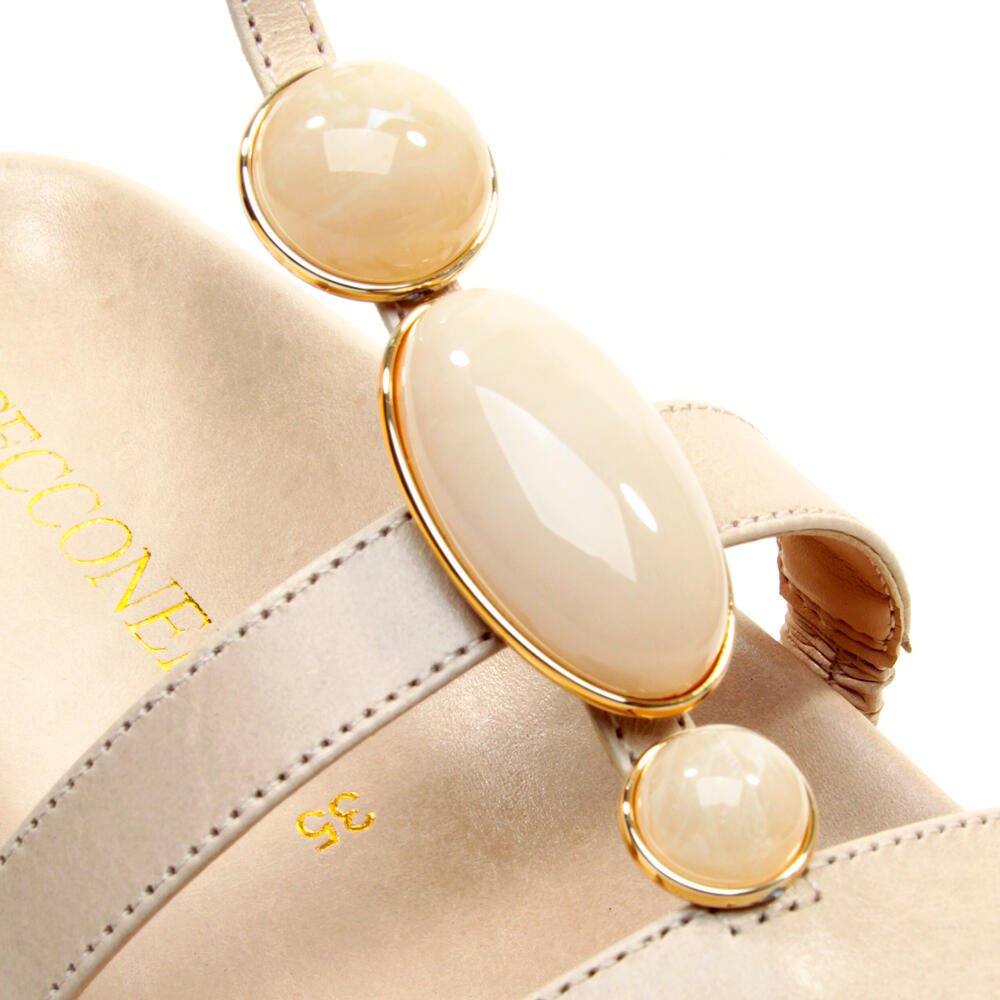 Sandália Papete Couro Off White Cecconello 2753002-3 Off White 5