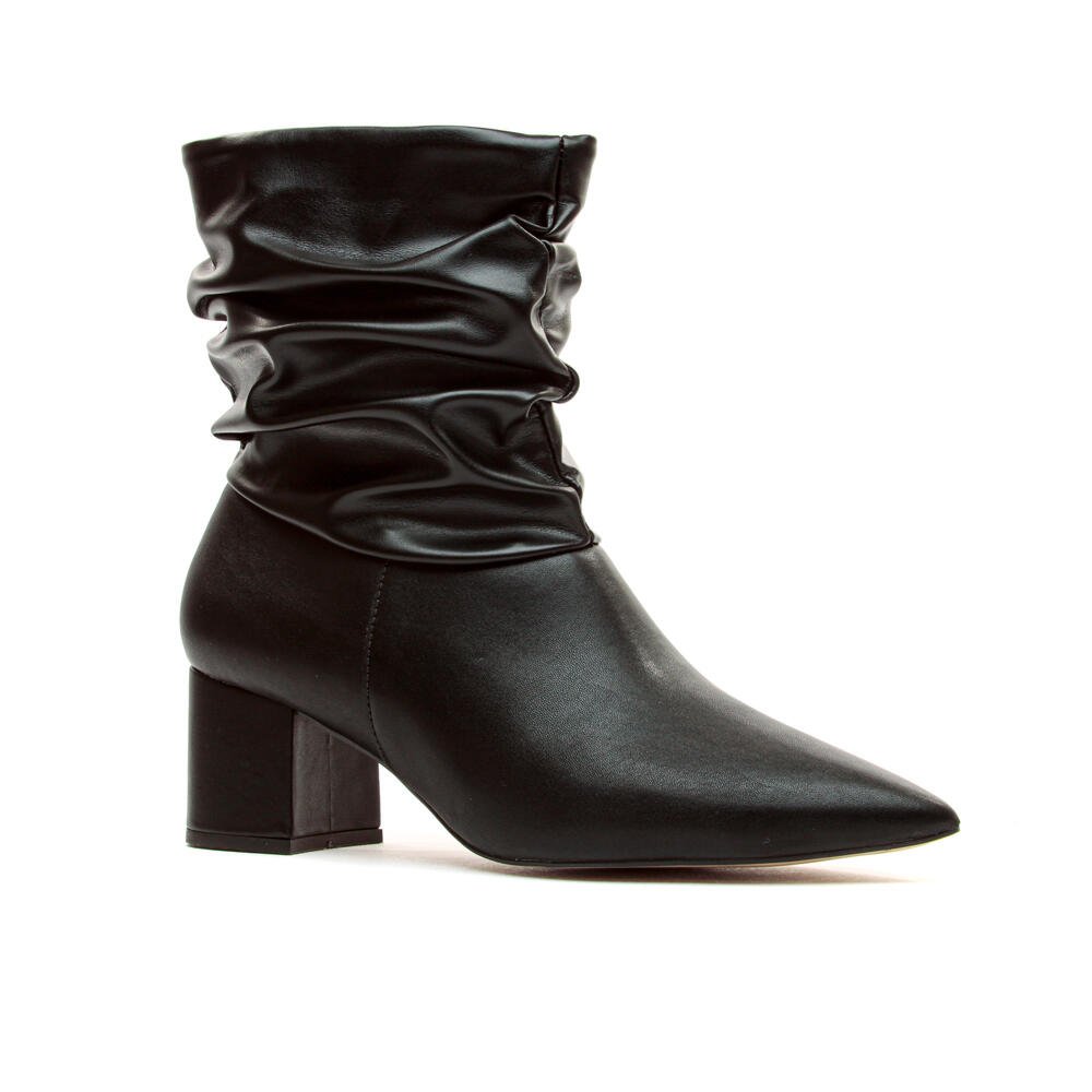 Bota Preta Slouchy Cano Curto Cecconello 1905001-13 Preto 2