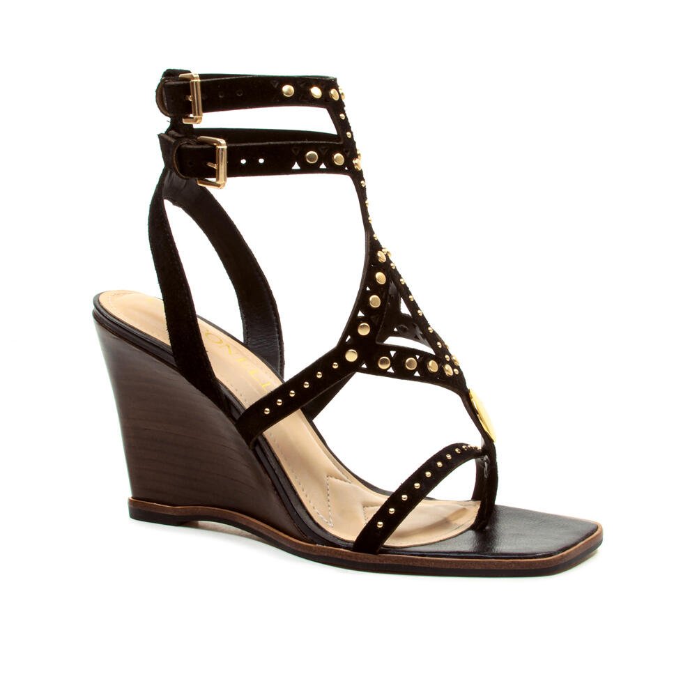 Sandália Couro Preto Salto Alto Cecconello 2770001-3 Preto 3