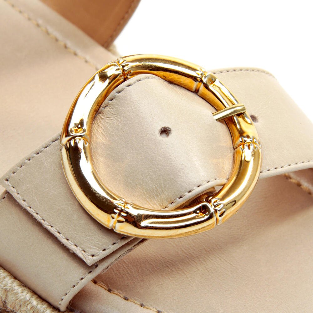 Sandália Couro Off White Flatform Cecconello 2544001-11 Off White 5