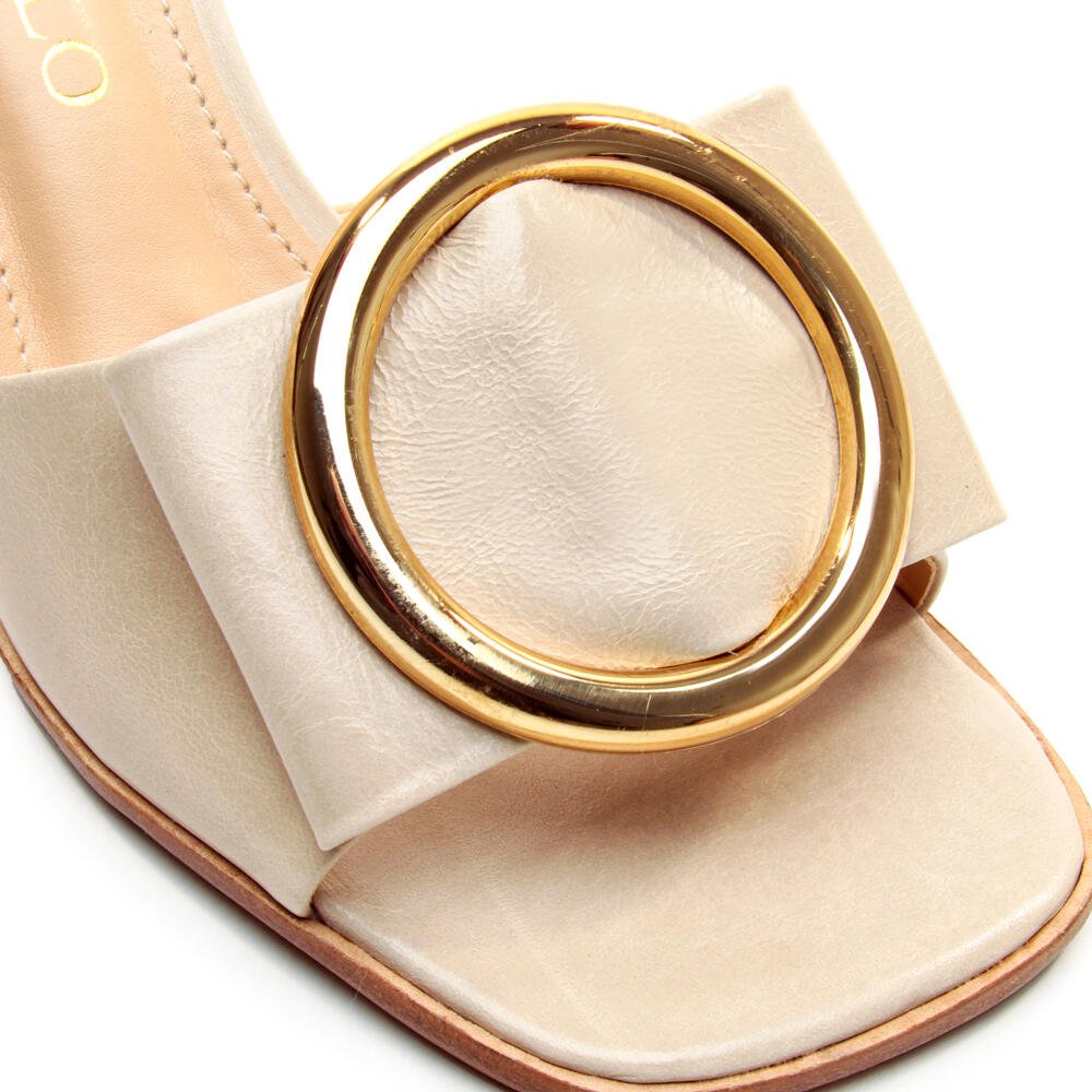 Tamanco Couro Off White Salto Médio Cecconello 2747008-2 Off White 5