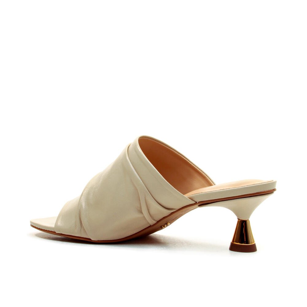 Tamanco Couro Off White Salto Baixo Cecconello 2784001-2 Off White 4