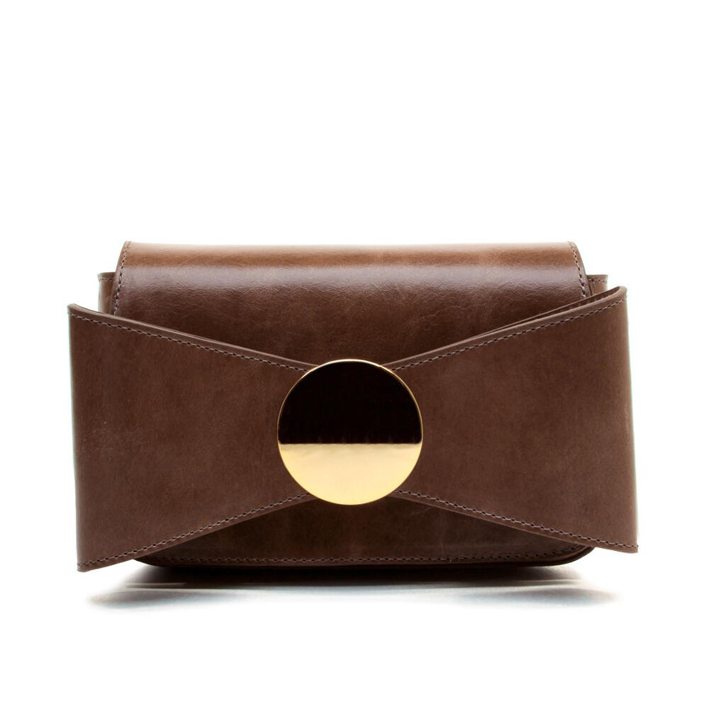 Bolsa Couro Marrom Cecconello C2607-2