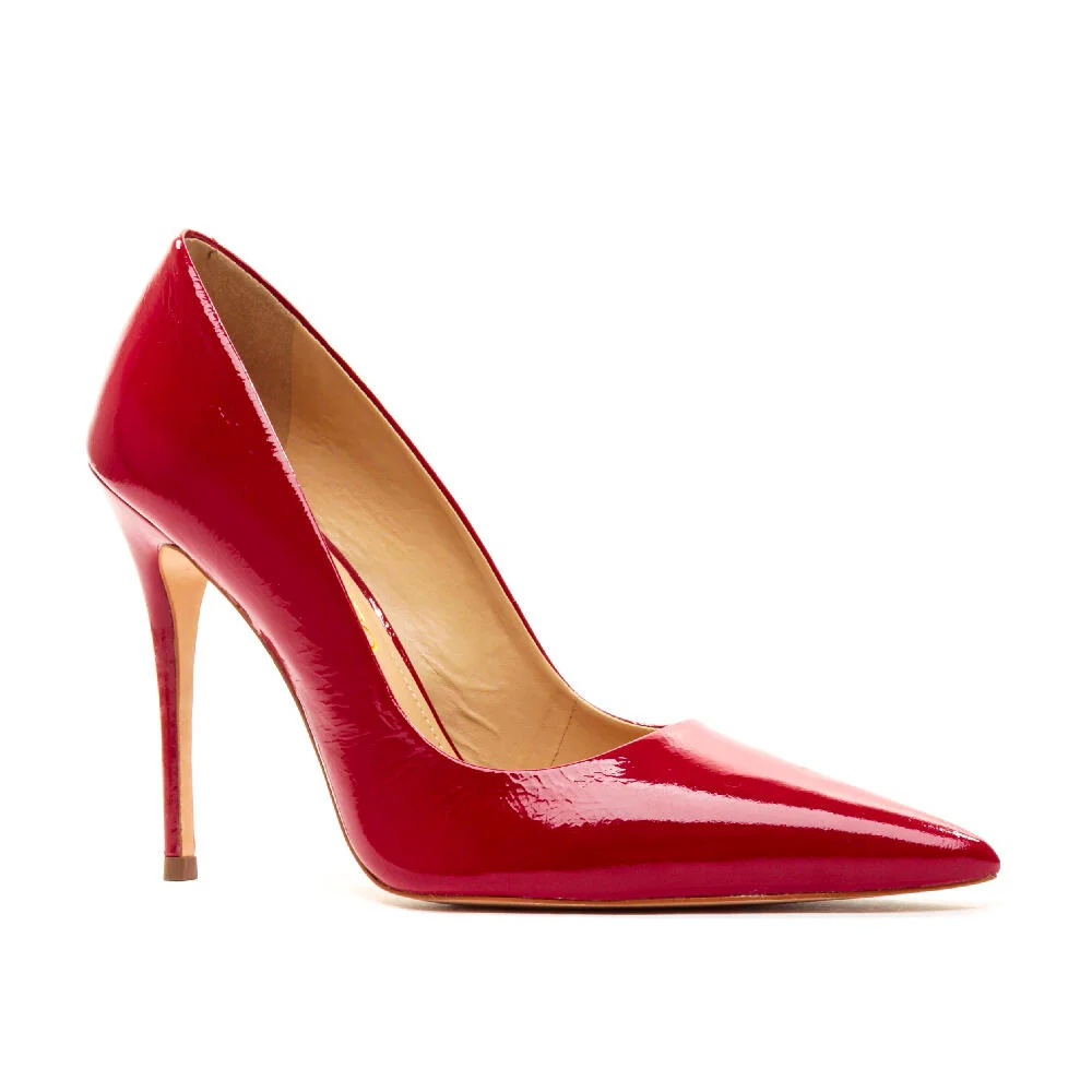 Scarpin Couro Vermelho Salto Alto Cecconello 2130008-66 Vermelho 2