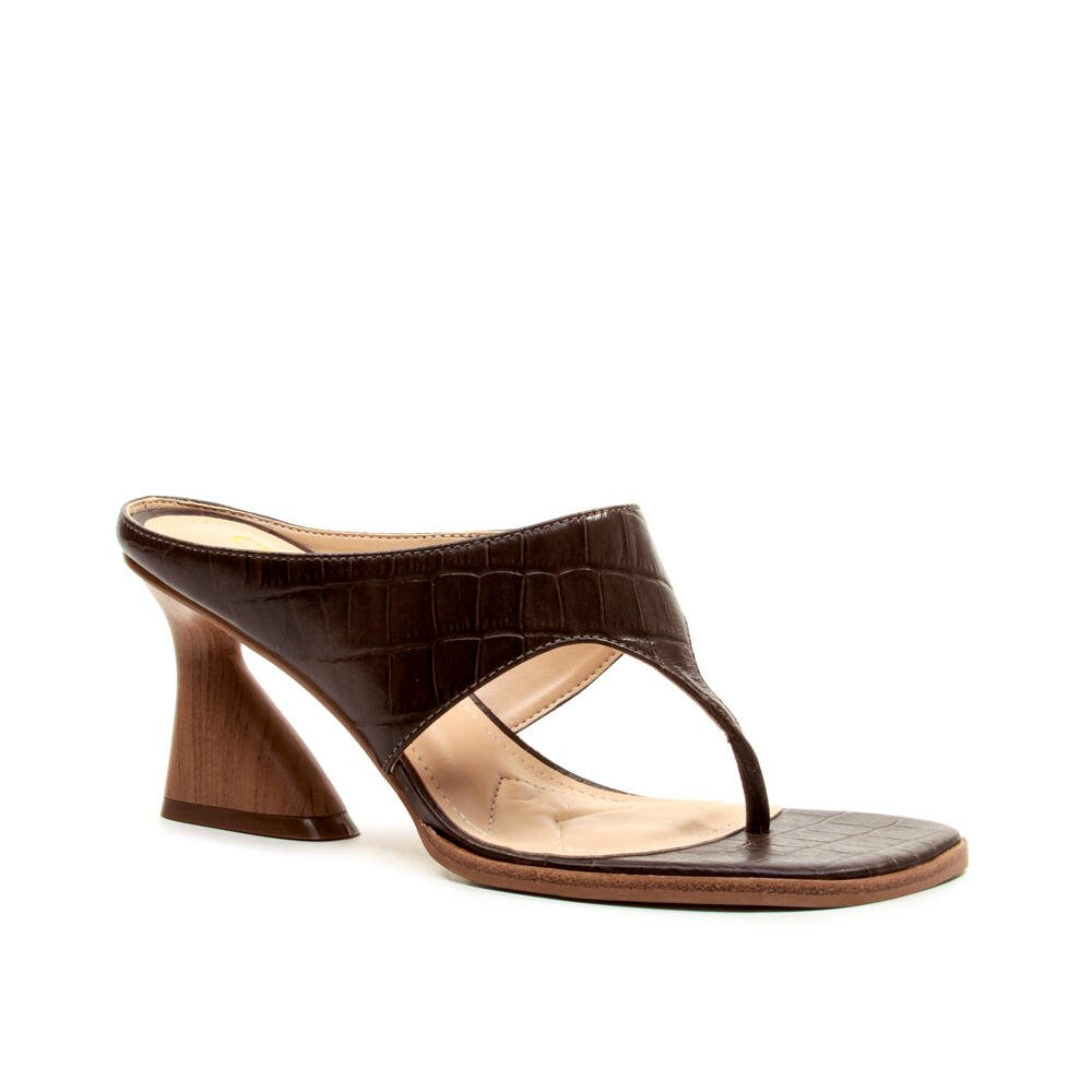 Tamanco Couro Marrom Salto Médio Cecconello 2747002-2 Marrom 3