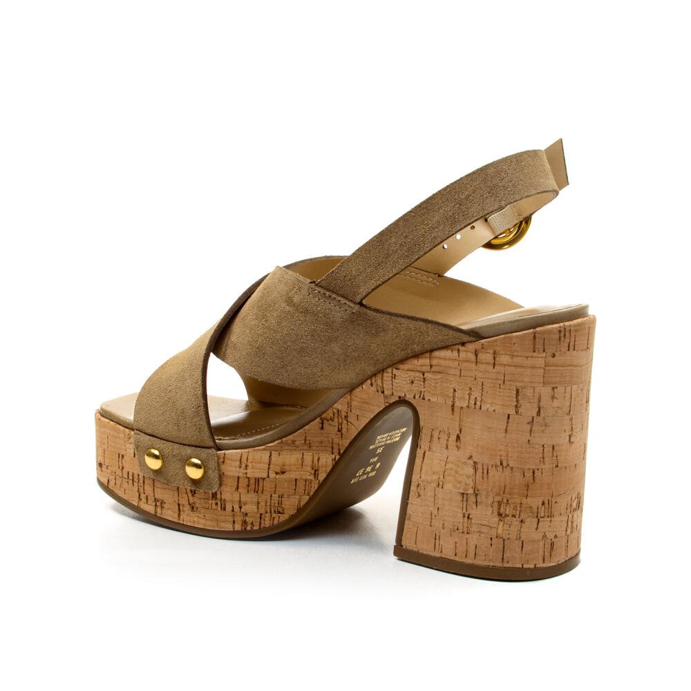 Sandália Plataforma Couro Nude Cecconello 2741007-4 Bege 4