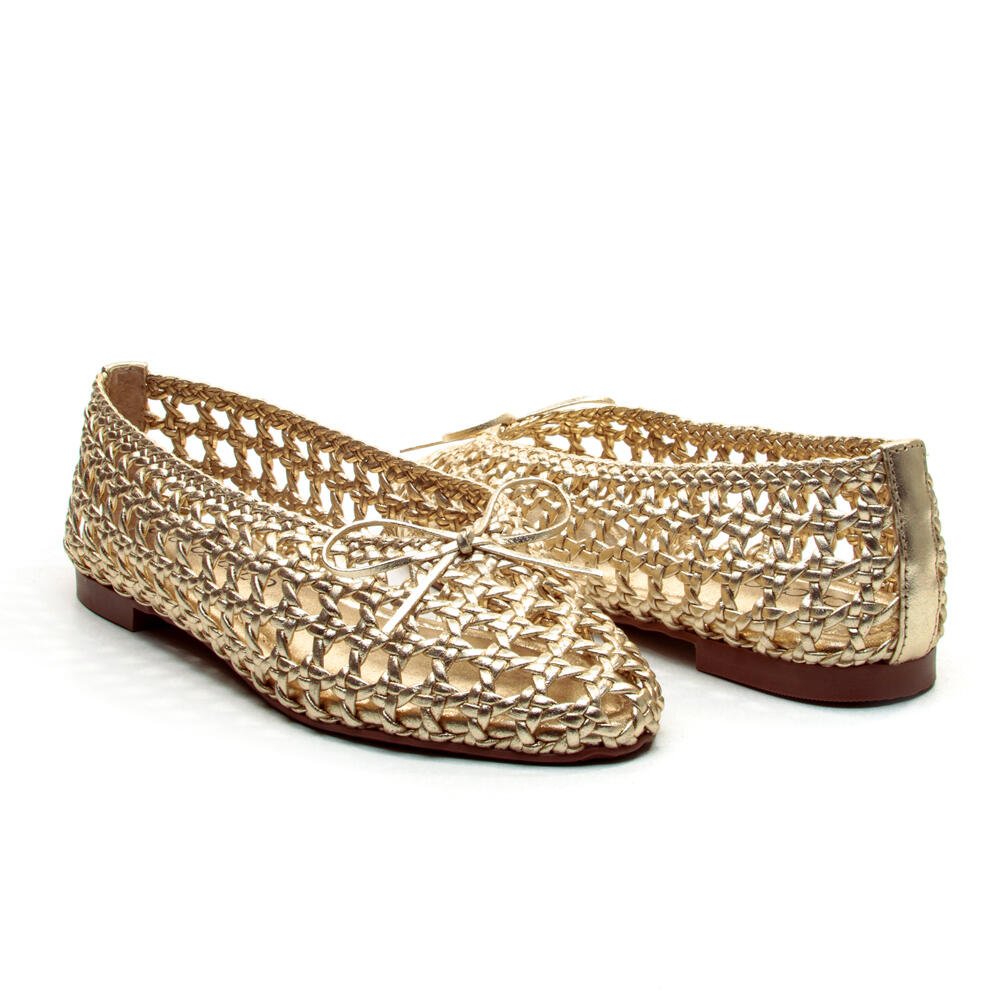 Sapatilha Couro Ouro Light Cecconello 2767002-4 Dourado 4