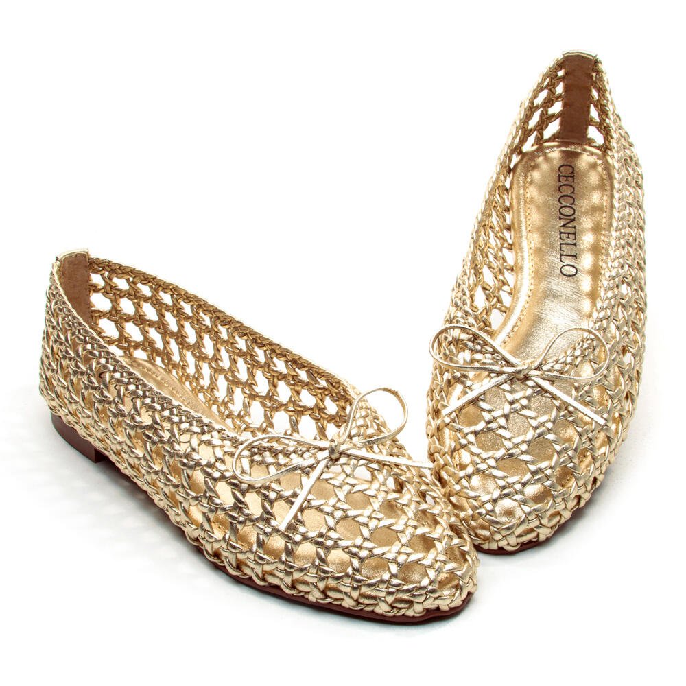 Sapatilha Couro Ouro Light Cecconello 2767002-4 Dourado 5