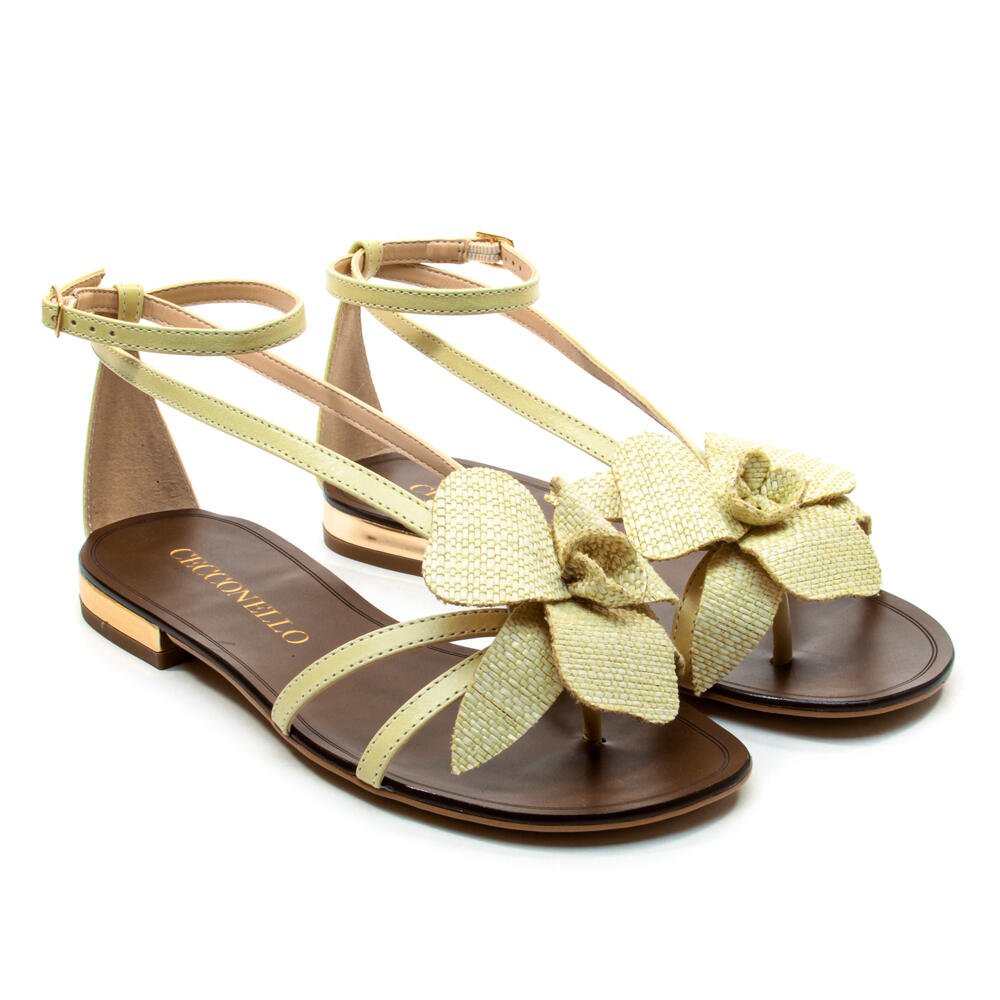 Rasteira Couro Verde Cecconello 2724013-2 Verde 4