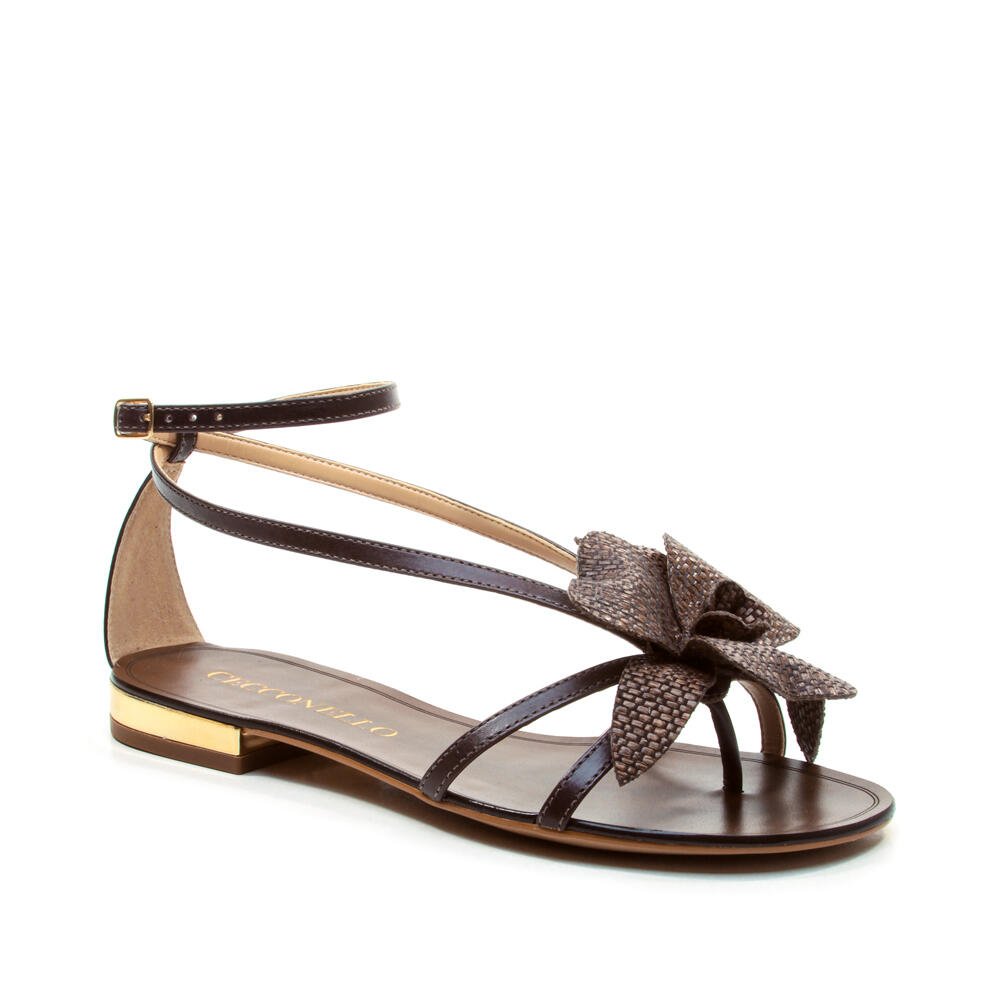 Rasteira Couro Marrom Cecconello 2724013-3 Marrom 3