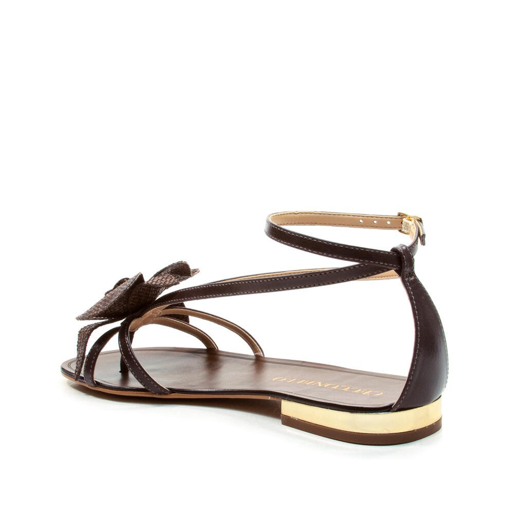 Rasteira Couro Marrom Cecconello 2724013-3 Marrom 4