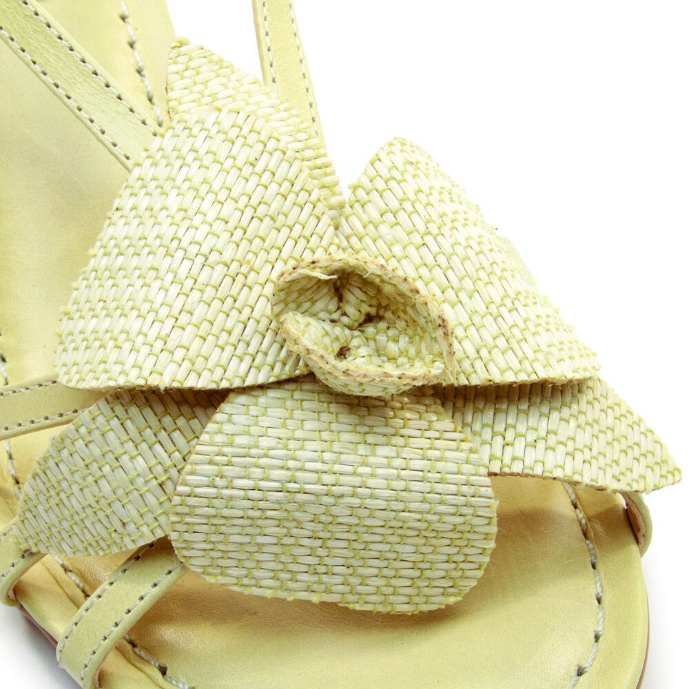 Sandália Couro Verde Salto Baixo Cecconello 2763004-3 Verde 5