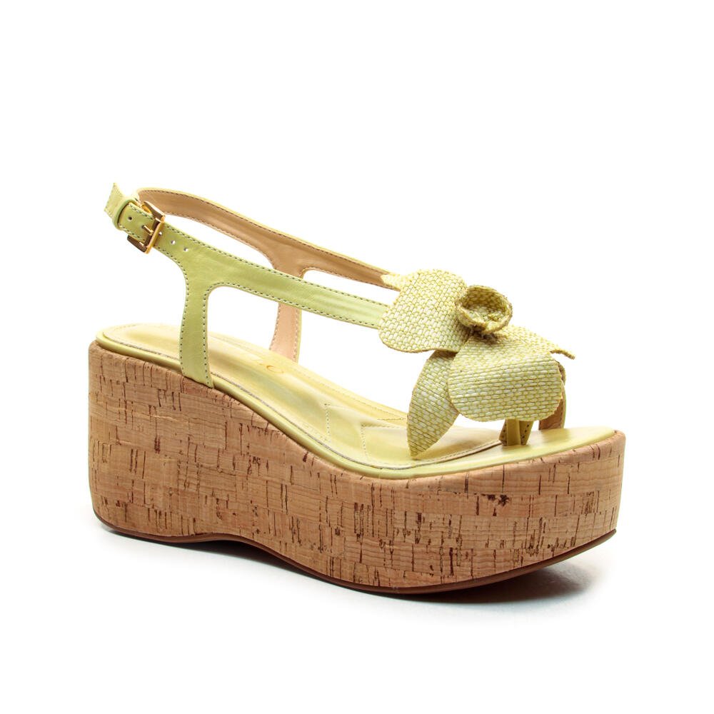 Sandália Couro Verde Anabela Cecconello 2793002-2 Verde 3