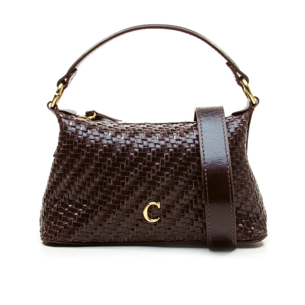 Bolsa Couro Marrom Cecconello C2634-1