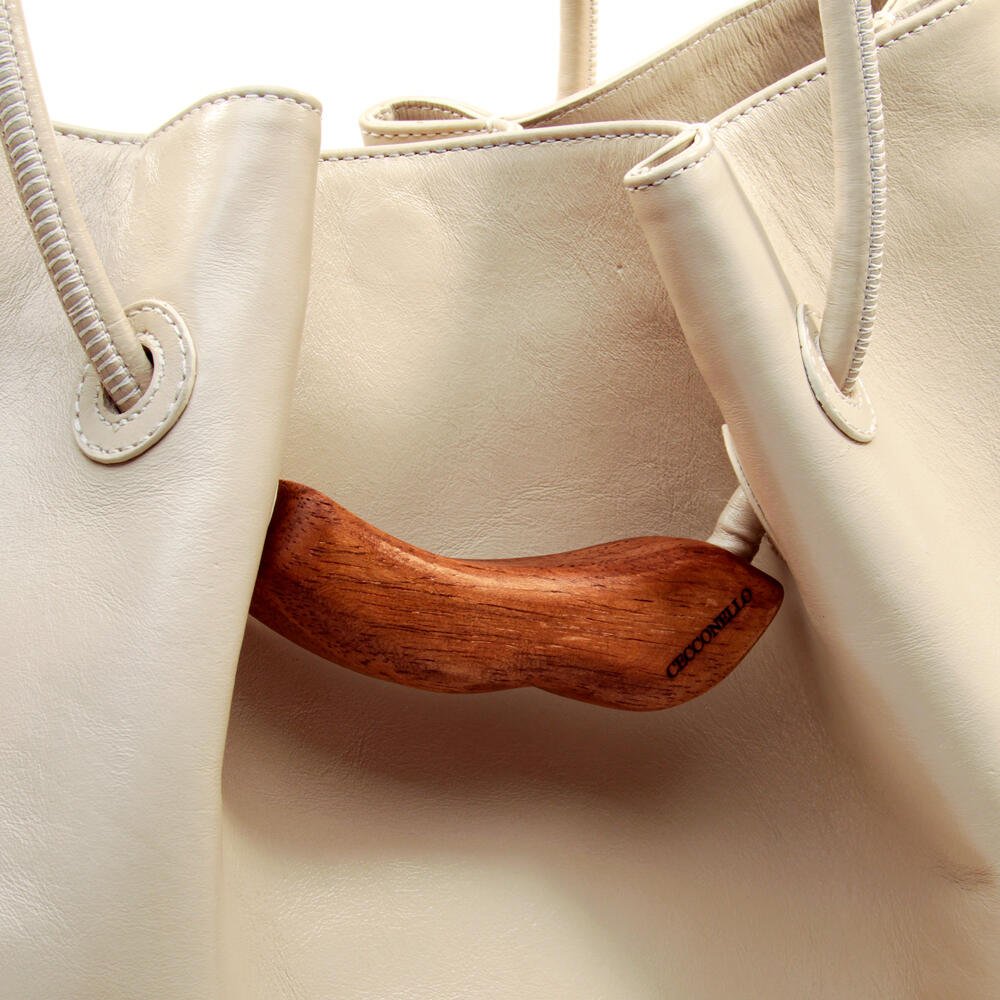 Bolsa Couro Off White Cecconello C2610-2 Off White 5