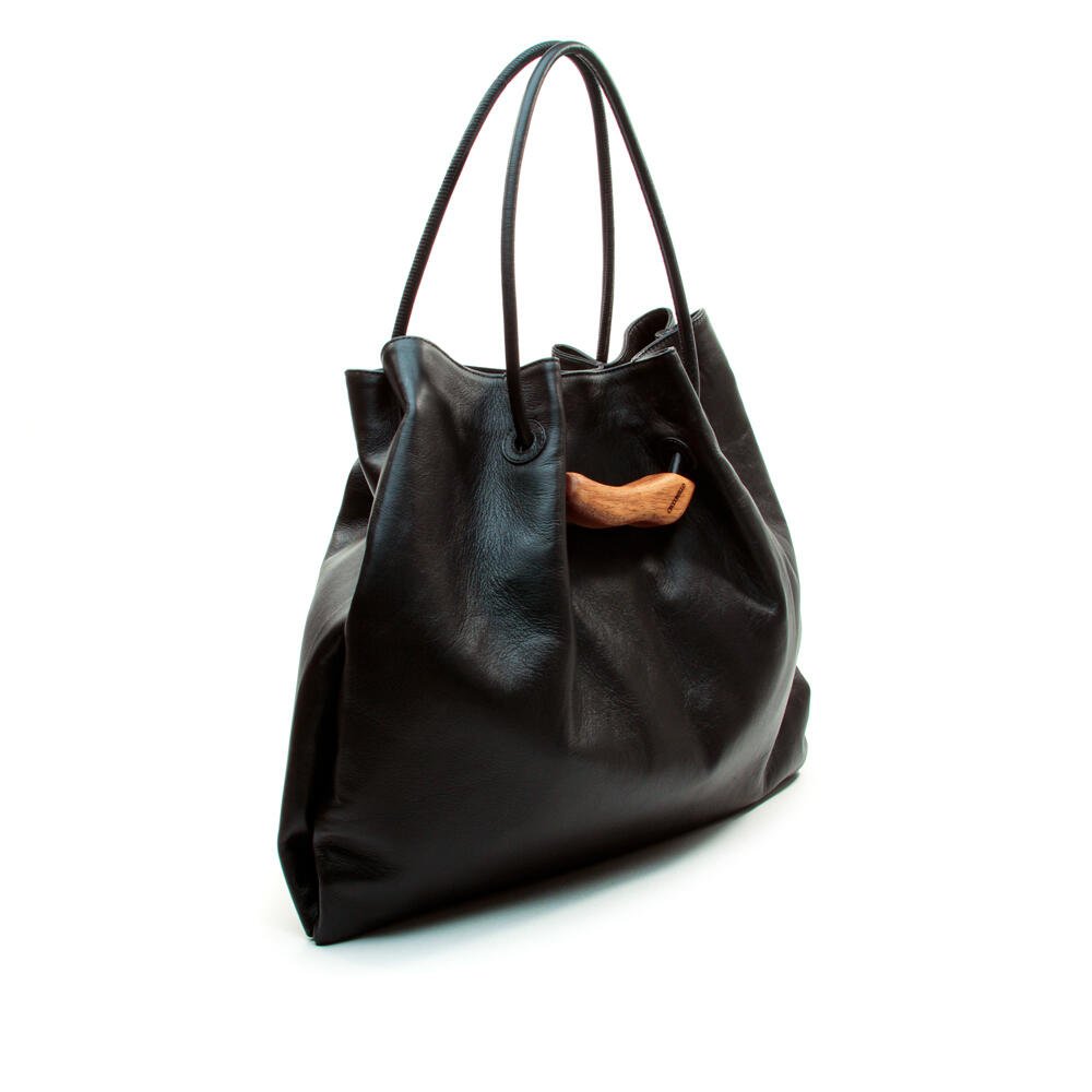 Bolsa Couro Preto Cecconello C2610-1 Preto 2