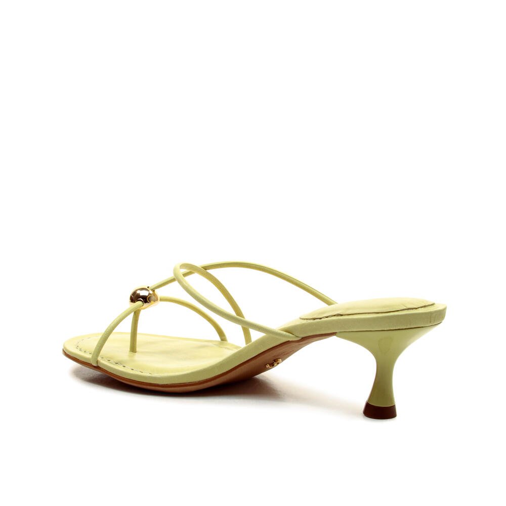 Tamanco Couro Verde Salto Baixo Cecconello 2763003-4 Verde 4