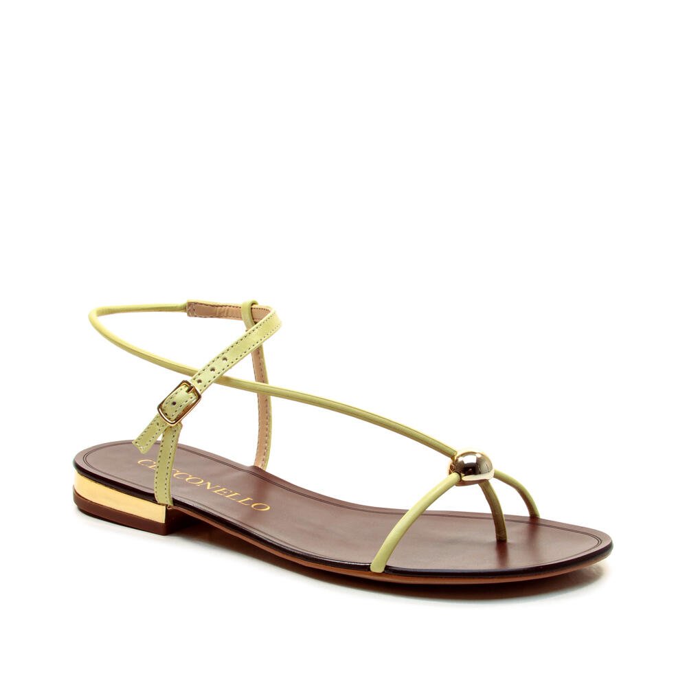 Rasteira Couro Verde Cecconello 2724010-3 Verde 3