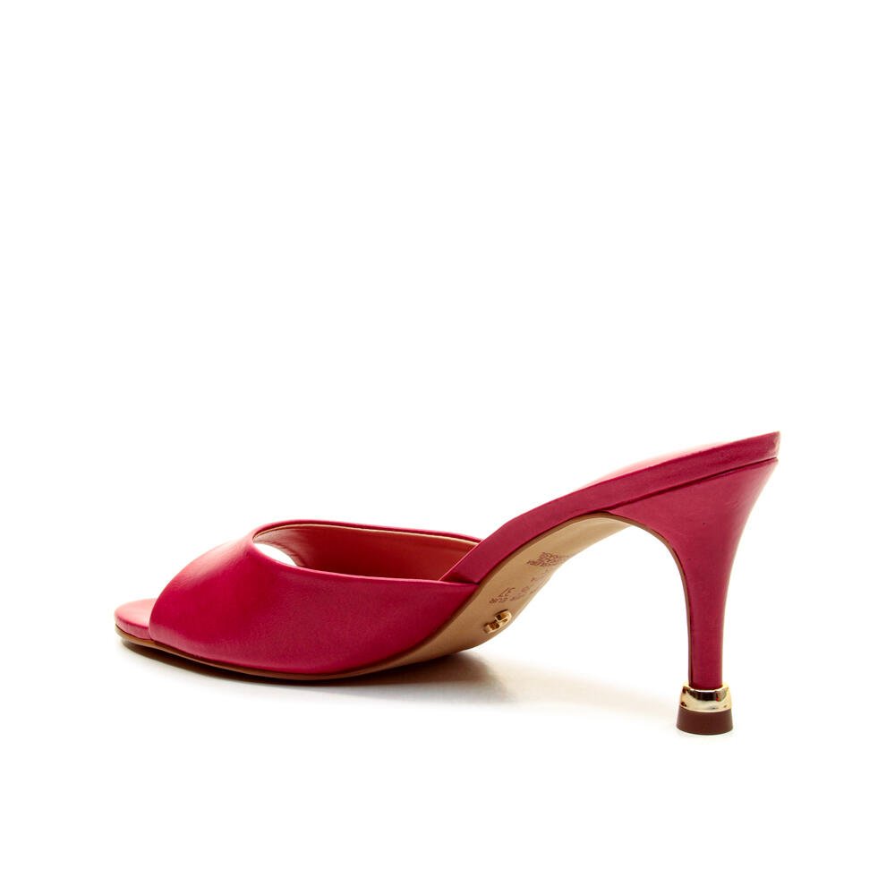 Tamanco Couro Vermelho Salto Médio Cecconello 2798001-2 Vermelho 4