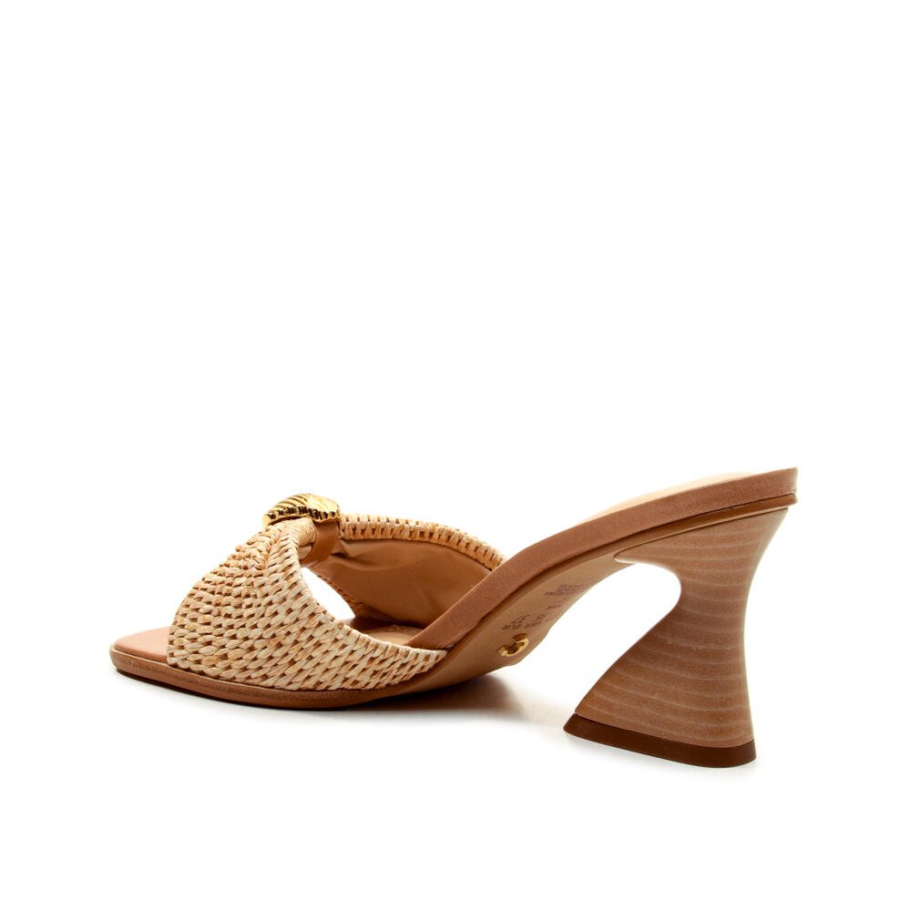 Tamanco Palha Natural Salto Médio Cecconello 2747011-1 Bege 4