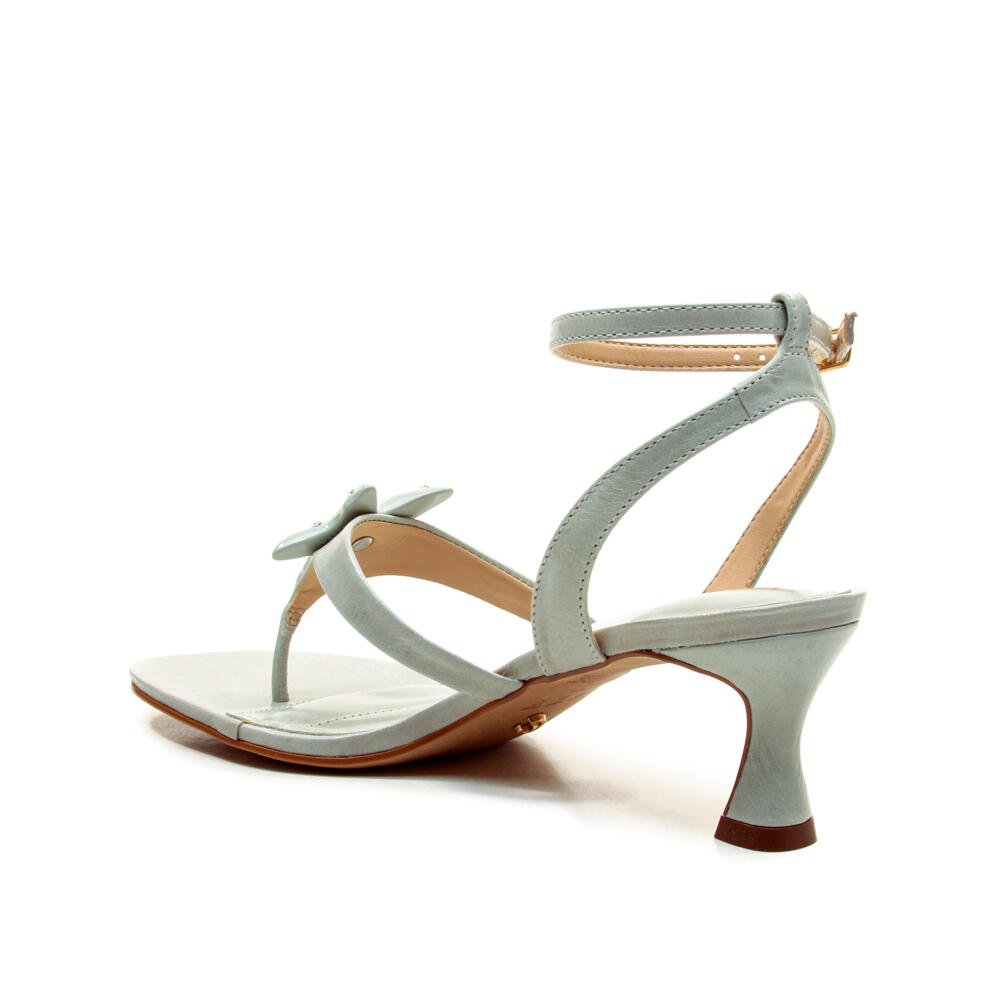 Sandália Couro Verde Salto Baixo Cecconello 2792001-2 Verde 4