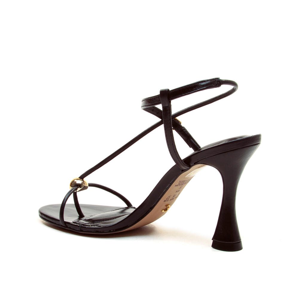 Sandália Couro Preto Salto Alto Cecconello 2795001-4 Preto 3