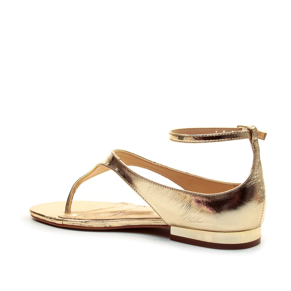 Rasteira Couro Ouro Light Cecconello 2751005-2 Dourado 4