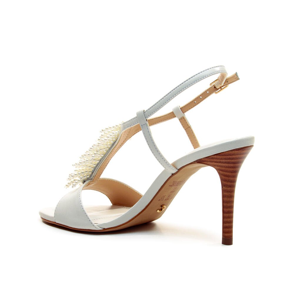 Sandália Couro Branco Salto Alto Cecconello 2801002-1 Branco 4