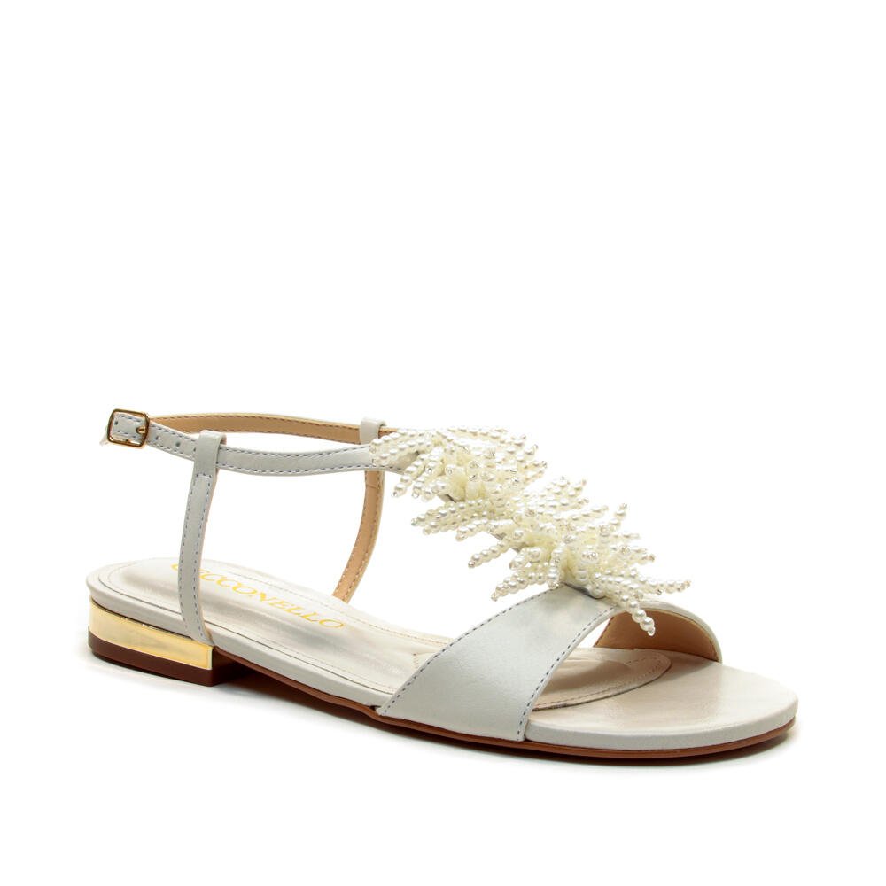 Rasteira Couro Branco Cecconello 2751004-1 Branco 3