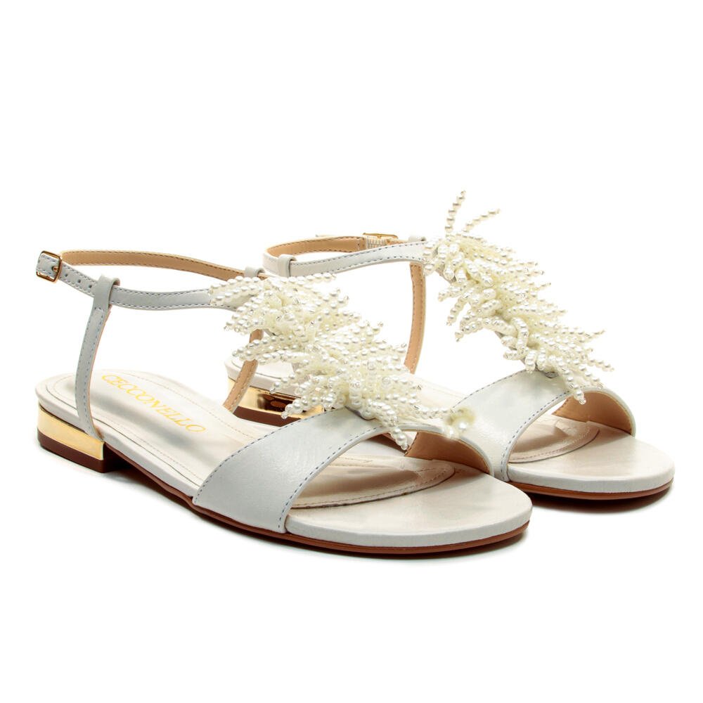 Rasteira Couro Branco Cecconello 2751004-1 Branco 5