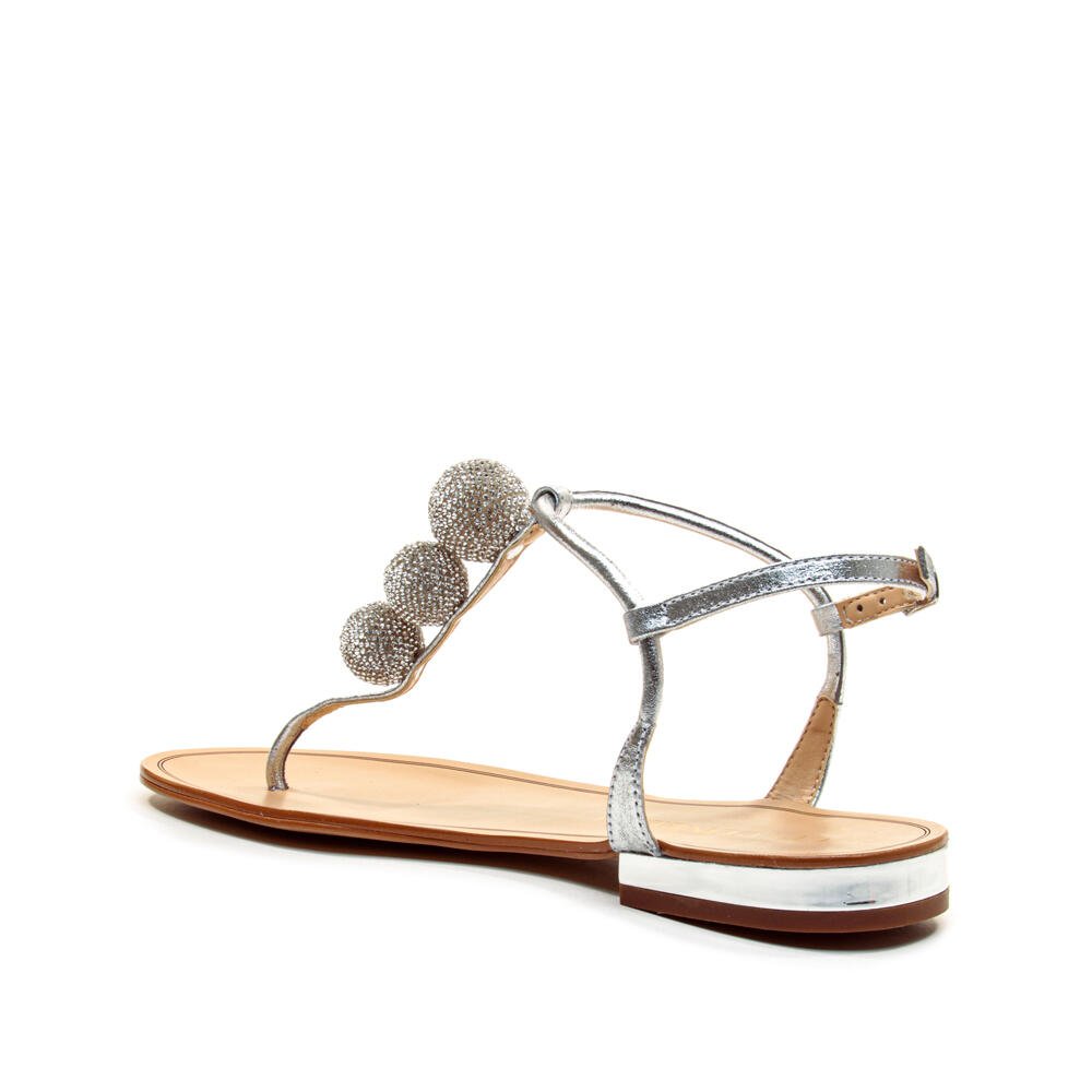 Rasteira Couro Prata Cecconello 2724018-1 Prata 4