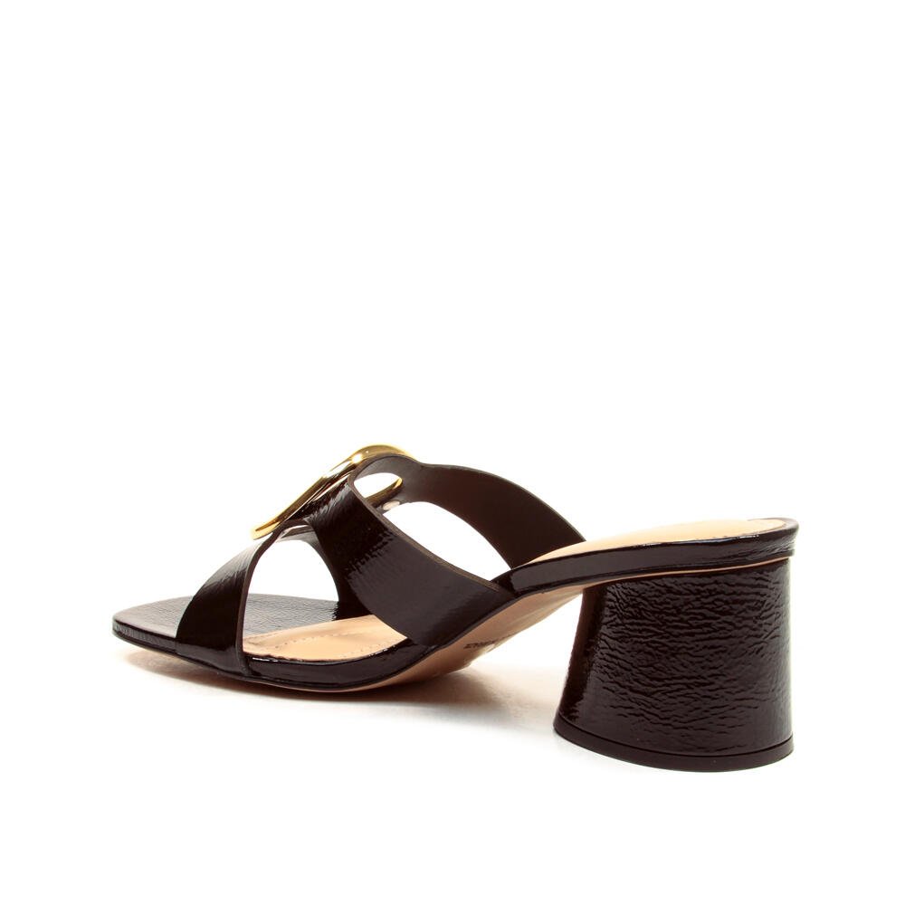 Tamanco Couro Preto Salto Médio Cecconello 2542003-21 Preto 3