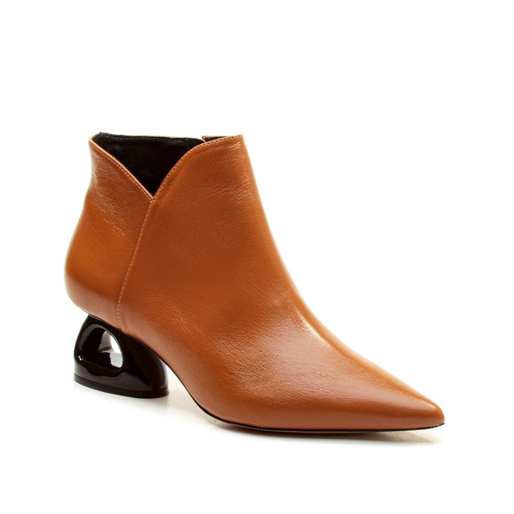 Bota Couro Marrom Cano Curto Cecconello 2449001-7 Marrom 2