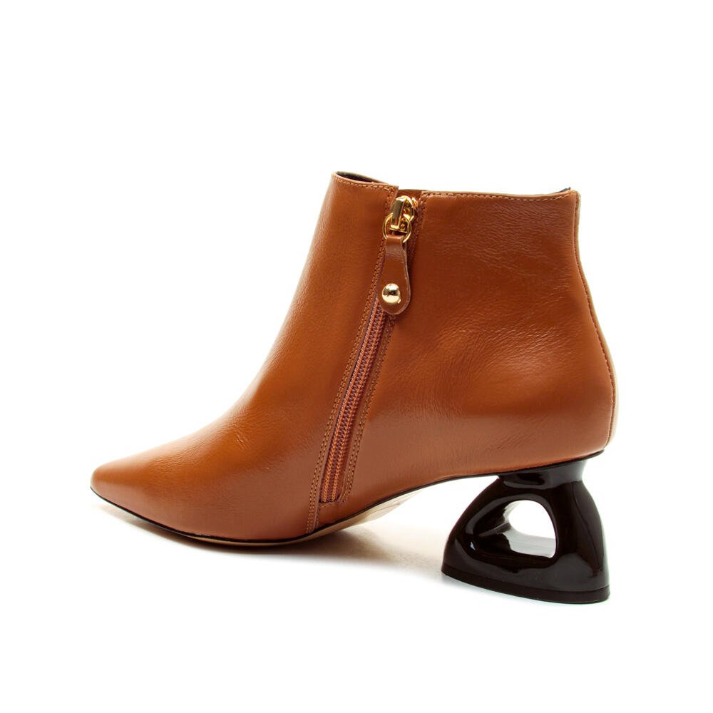 Bota Couro Marrom Cano Curto Cecconello 2449001-7 Marrom 3