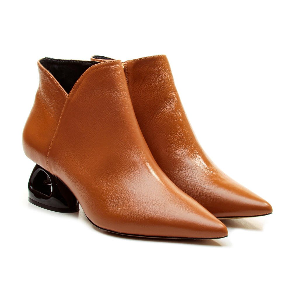 Bota Couro Marrom Cano Curto Cecconello 2449001-7 Marrom 4