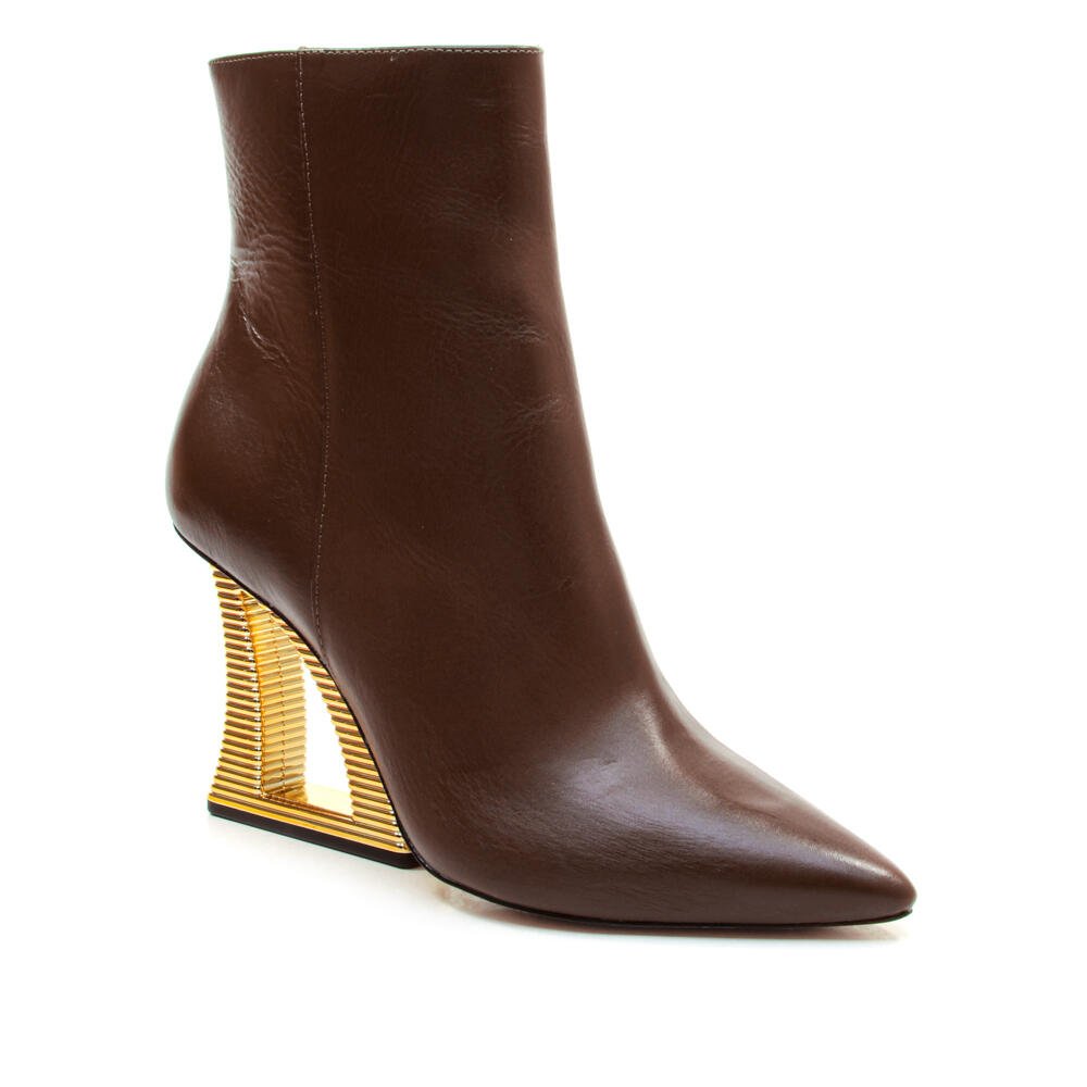 Bota Couro Marrom Cano Curto Cecconello 2443001-12 Marrom 2