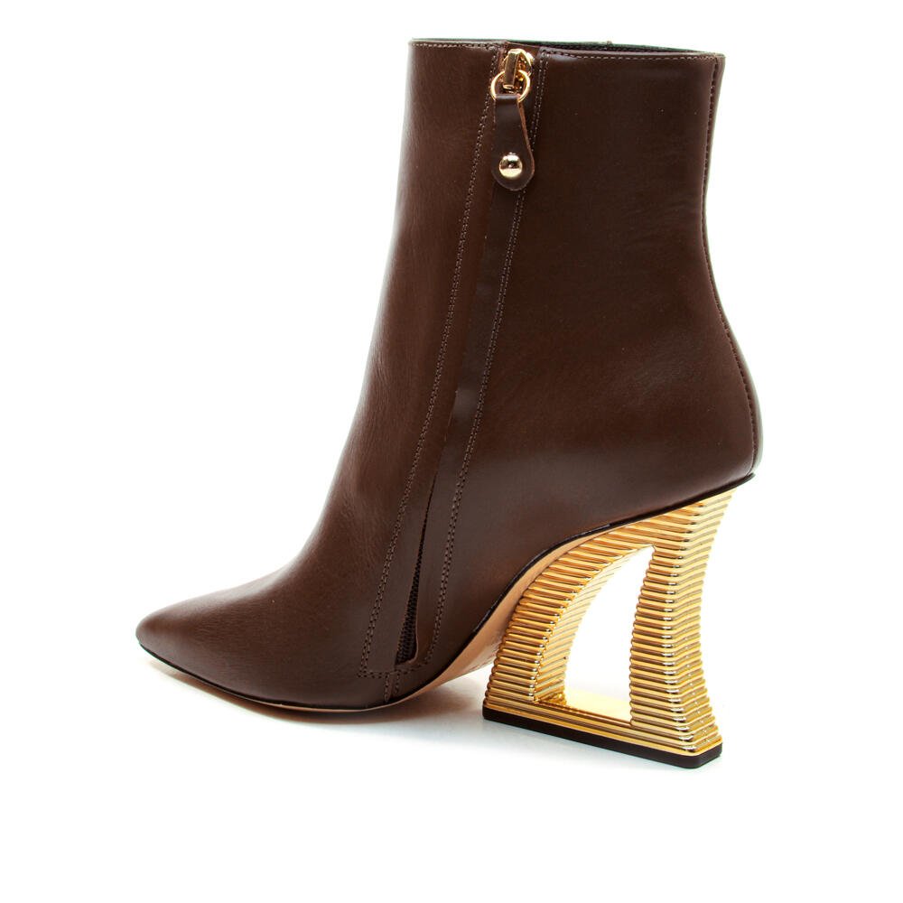 Bota Couro Marrom Cano Curto Cecconello 2443001-12 Marrom 3