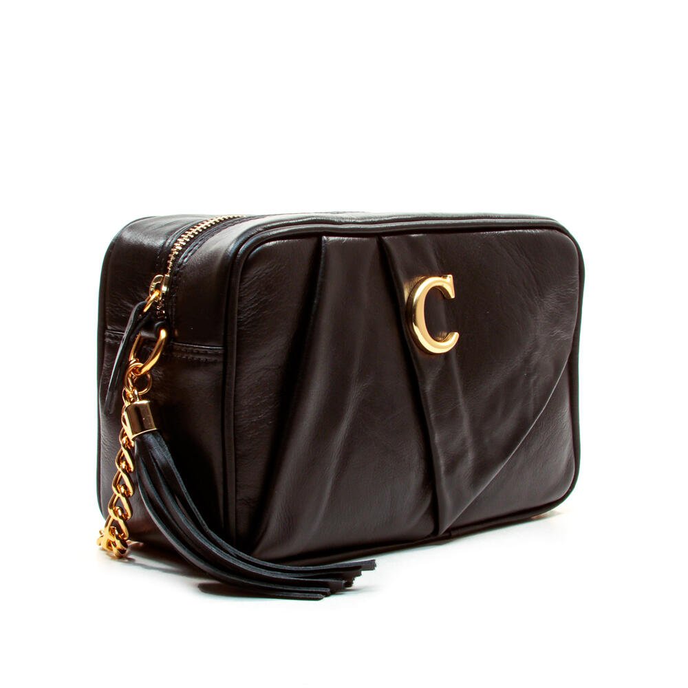 Bolsa Couro Preto Cecconello C2621-2 Preto 3