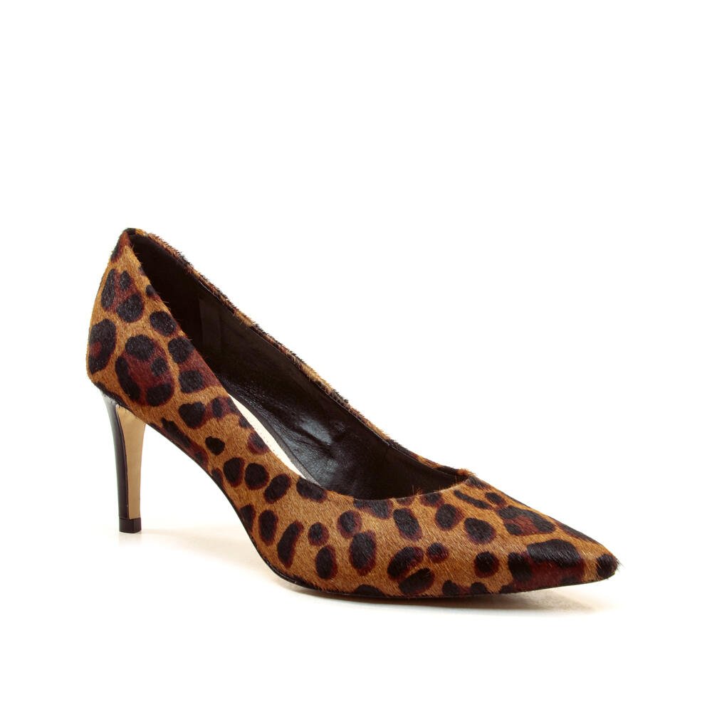 Scarpin Couro Onça Salto Fino Cecconello 1869012-53 Onça 2