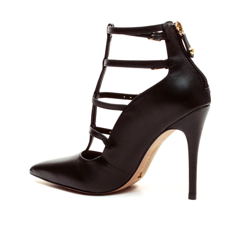 Scarpin Couro Preto Salto Alto Cecconello 2396011-4 Preto 3