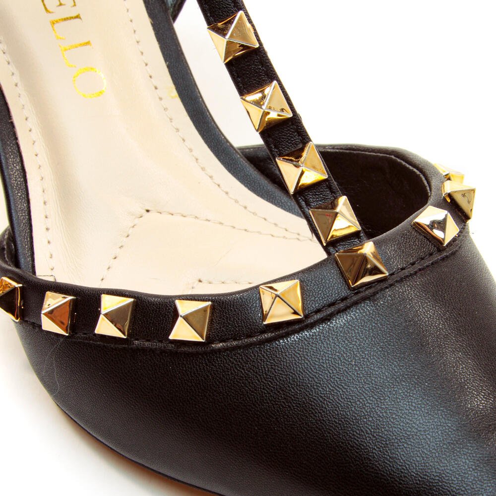 Slingback Preto Salto Médio Cecconello 2409002-15 Preto 5