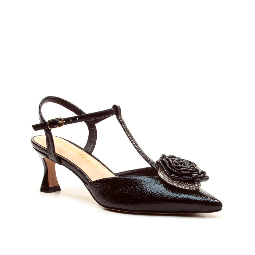 Slingback Preto Salto Médio Cecconello 2409004-2 Preto 2