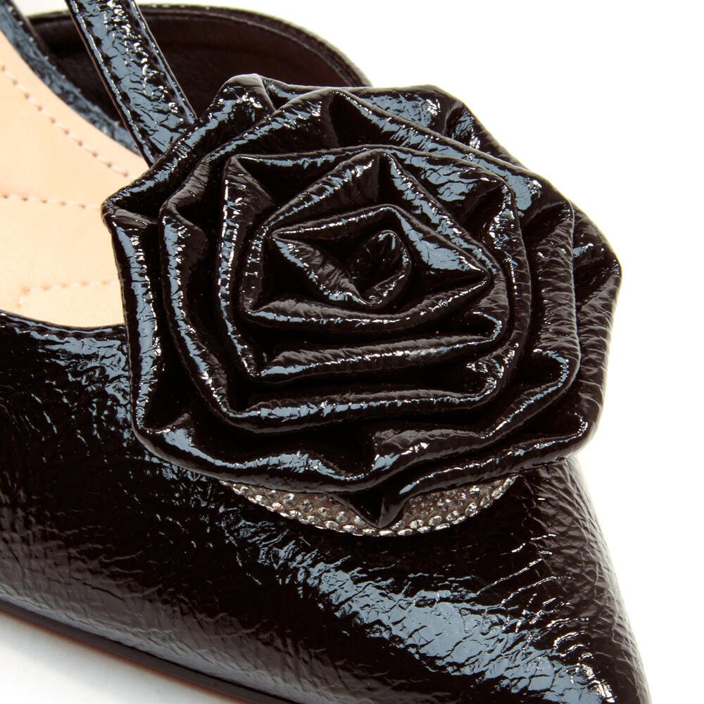 Slingback Preto Salto Médio Cecconello 2409004-2 Preto 5