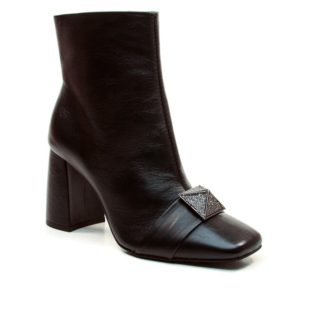 Bota Couro Preto Cano Curto Cecconello 2441010-1 Preto 2